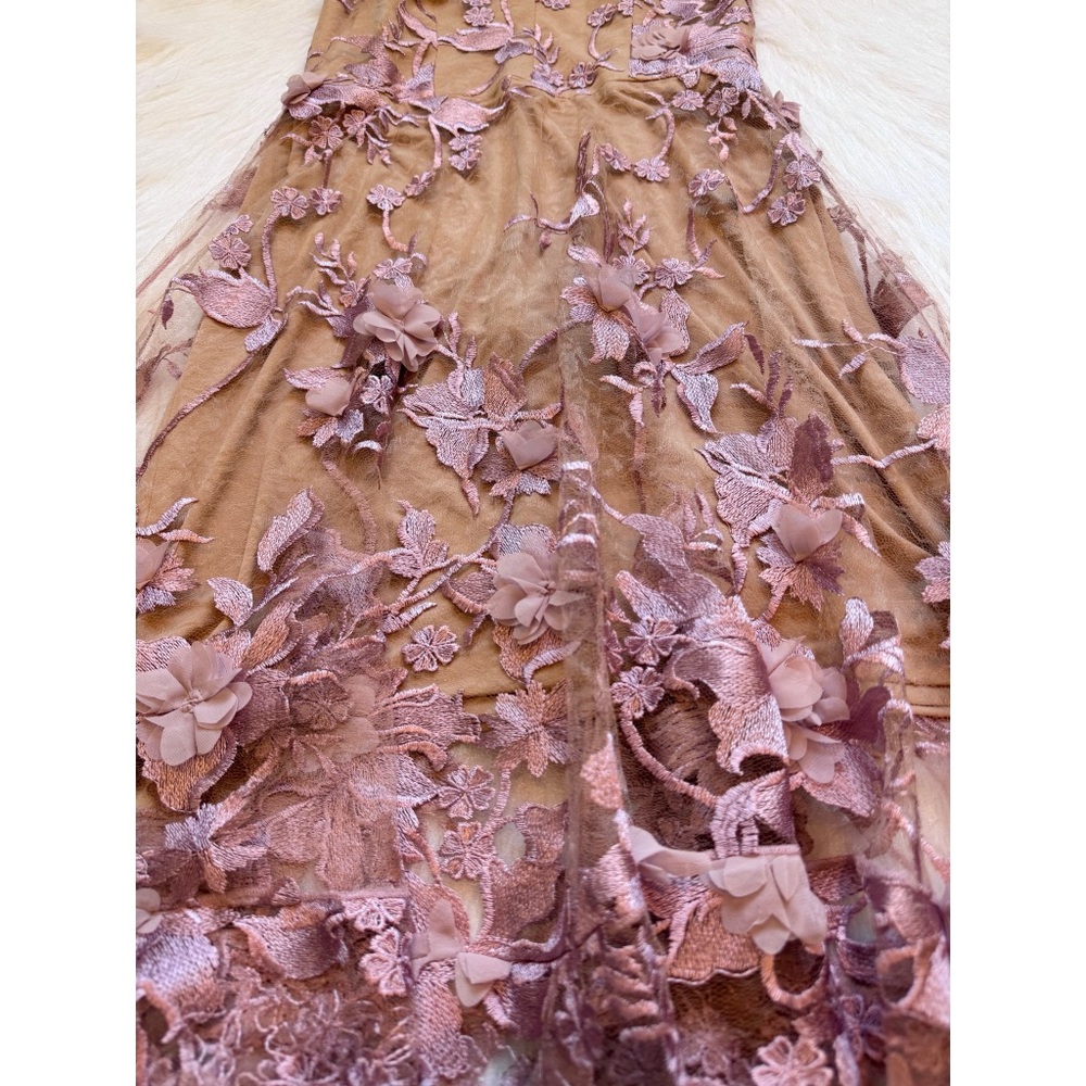 NWOT Dress the Population Audrey Floral 3D Embroidered Dress 💗 - Picture 3 of 11